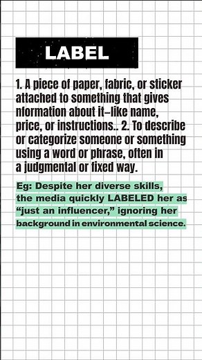 What Does “Label” Mean? | Daily English Word