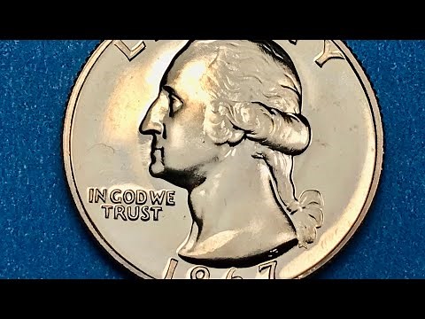 1967 US No Mint Mark Quarter - Special Mint Set Coin - United States SMS Collection