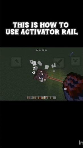 Minecraft Activator Rail tutorial! 🚂 Easy tips for every player. #Shorts #minecrafttutorial