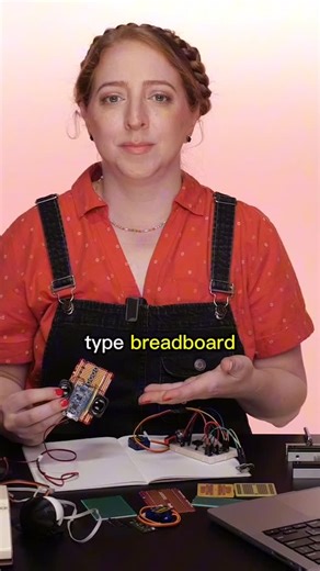 Becky Stern on Instagram: "Day 9/28 of this month of electronics lessons from my @DigiKey series is all about taking a project from a temporary breadboard setup to a clean soldered circuit. In this episode I walk through why prototyping on a breadboard matters first, how to plan your layout before committing to solder, and tips for turning a working prototype into something durable and permanent. Comment TRONIX for the full episode link on youtube.⁠ ⁠ #arduino #learnelectronics #diyprojects #mak