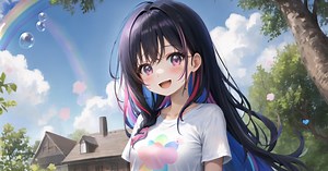 AIイラストのまばたき応用（悪用）編【Flowframes】【Clipchamp】