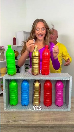 Guess the Color Bottle Challenge 😳 (Harder Than It Looks)