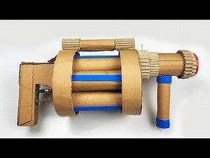 DIY Cardboard Gun! - How to Make Fortnite Grenade Launcher (Batman DIY Projects)