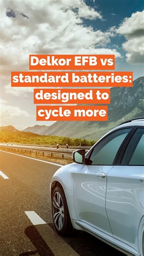 Future proof your power with a Delkor® EFB battery. Modern vehicles place higher demands on their batteries, especially with start stop systems and extra accessories. An Enhanced Flooded Battery (EFB) is designed to keep up with that lifestyle: Watch the video to see how an EFB battery works inside your vehicle: | Delkor Battery Australia