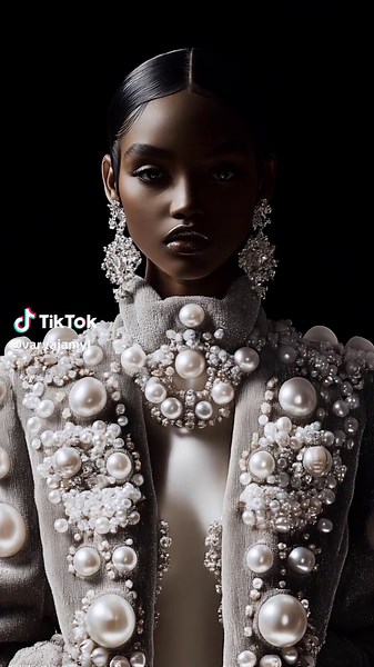 AI models wearing pearls. #aimodel #aimodelgirls #aidesign #aifashiondesign