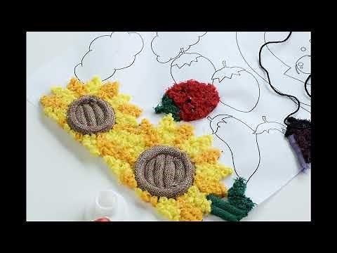 靴下ハギレで貼り絵を作ろう 4k