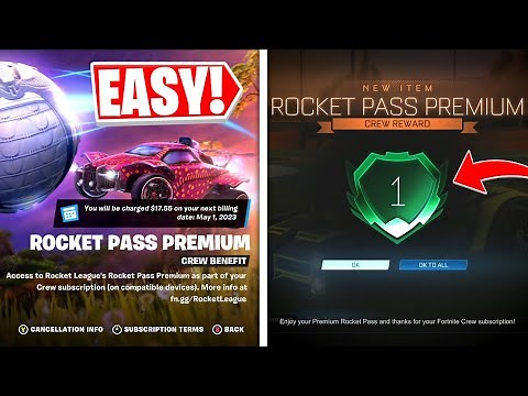 How to Get Rocket Pass Premium for FREE with Fortnite Crew Subscription!