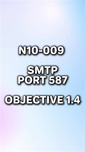 N10-009 Objective 1.4: What is SMTP on Port 587? ✉️💻 #N10009 #CompTIA #NetworkPlus #SMTP #ActiveITPrep