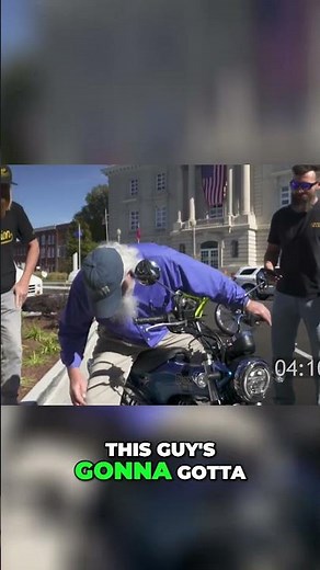 Beard & Bike: Epic Fail? Funny Motorcycle Attempt! #shorts