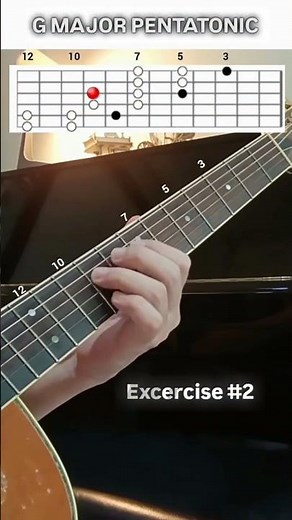 G Major Pentatonic Excercise #2 #guitar #guitartuner