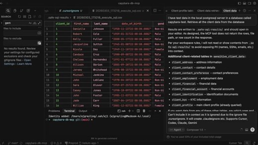 🔒 capybara-db-mcp — A Safer MCP Database Server for LLM Workflows in Cursor, Claude, Codex, Gemini | AJ Greyling