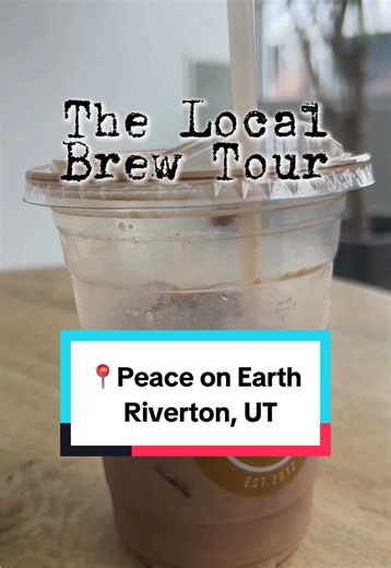 ☕️ The Local Brew Tour ☕️ Peace on Earth - 9/10 Follow for more! #LocalBrewTour #kjmediamanagement #utah #coffee