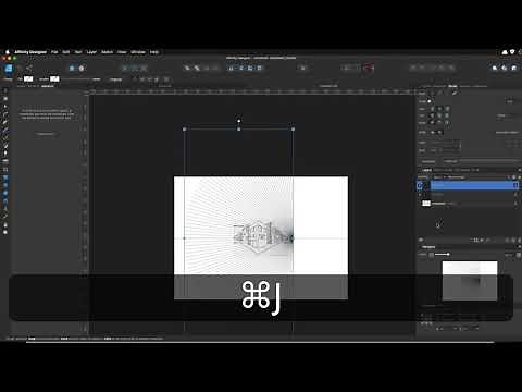Making a 2 point Perspective grid Affinity Designer