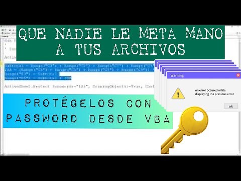 🕹Código VBA para Proteger la Hoja de Excel Con PASSWORD🔋