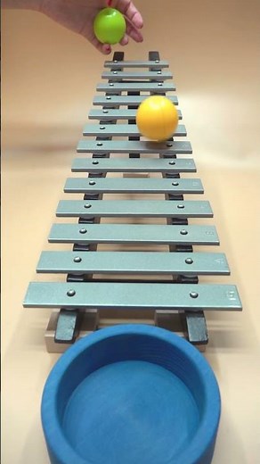 Magical Xylophone Ball Race🟡🔴 Listen to the Melodic Sounds #asmr