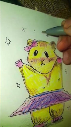 DRAW with me a cute hamster 🐹