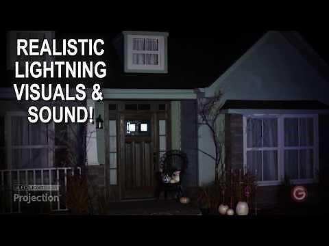 LIGHTSHOW PROJECTION Thunderbolt with Sound Effects