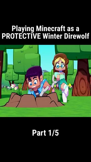 Playing Minecraft as a PROTECTIVE Winter Direwolf - Part 1-5 #minecraft #aphmau #fypシ゚viral #viralvideo