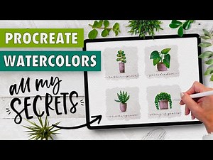 Procreate Watercolors - all my BEST Tips and Tricks!