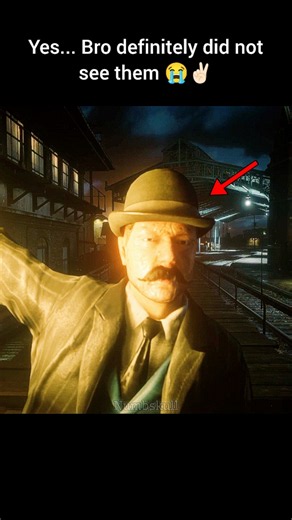 This NPC was smart enough to ignore them 💀 #rdr2 #reddeadredemption2 #npc #arthurmorgan #funnny