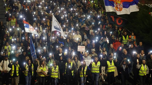 Thousands march in Serbia in persistent resistance to autocratic leader Vucic