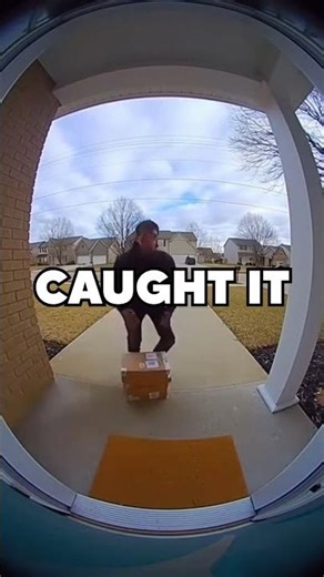 Wind Blows Package Away Stranger Chases It