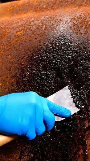 Instant Rust Converter Spray & Scrape: Vintage Truck Door Restoration! 🚛✨