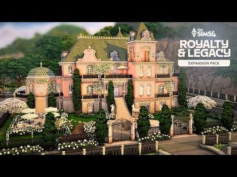 Thebe Royal Family Palace: The Sims 4 Royalty & Legacy 👑 | Speed Build | No CC
