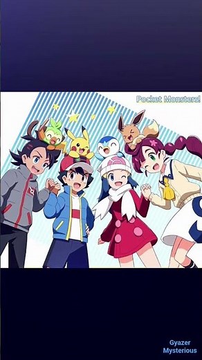 Ash, Goh, Chloe, Dawn.#pokemon