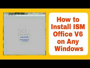 How to Install ISM OFFICE VERSION 6 || ALL Marathi Fonts Support