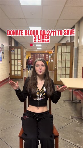 285's SECOND Blood Drive is happening on FEBRUARY 11th! 🩸 Scan the QR Code to sign up and save 3 LIVES! #centralhighschool #blooddrive #americanredcross