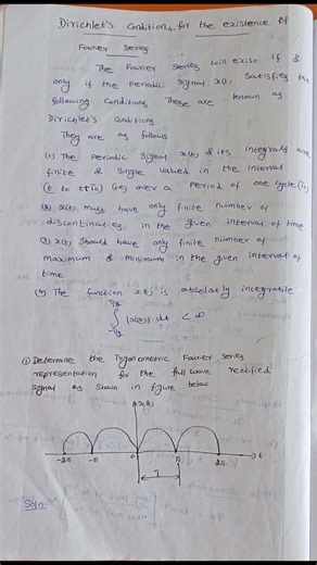 #Trigonometric fourier series problem # signals and systems
