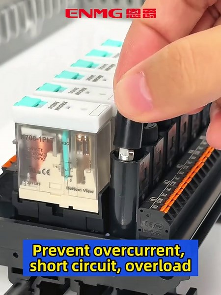 Relay module with test button function#relay #plc #pcb #cabinet #electric #machine