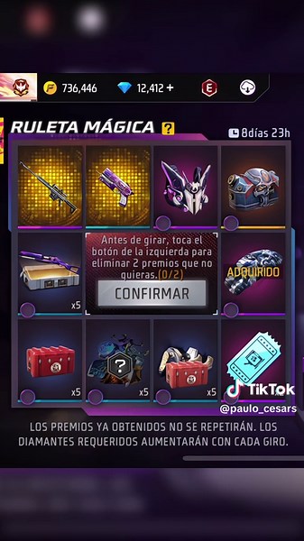 Ruleta Mágica de Free Fire: ¡Gira y gana premios increíbles!