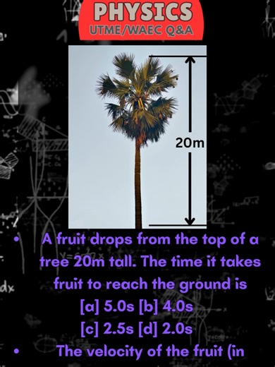 motion under gravity #JAMB2026 #WAEC2026 #jambmaths #waecmaths #SS3Students #MathsMadeEasy #exampreparation #Mathematics #jambtutorials #maths #jamb #NigeriaStudents #StudyNigeria #jamb2026 #utme2026 #fypシ #jambonlineclass #trending #mathstutorial #chemistry