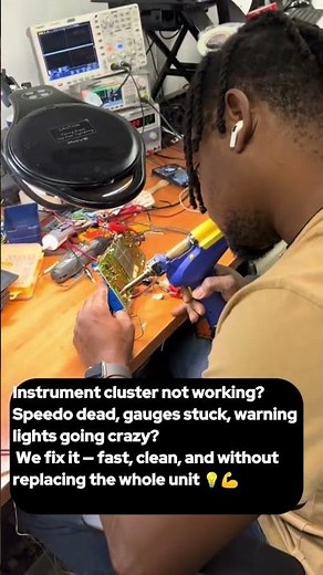 Instrument cluster not working? Speedo dead, gauges stuck, warning lights going crazy?