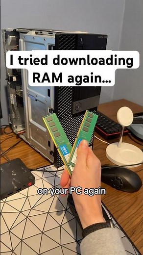I tried to Download RAM again… #pc #windows #techtok
