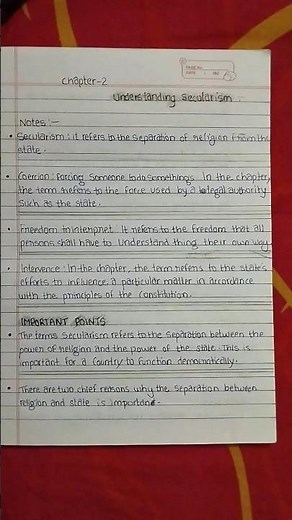 Class 8 NCERT civics chapter 2 understanding secularism notes and question answer