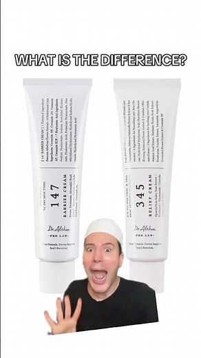 THE DIFFERENCE BETWEEN THE 345 CREAM AND THE 147 CREAM!😱 #skincare #kbeauty #skincareroutine #skin