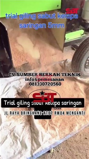 SABUT KELAPA JADI SERAT HALUS DALAM HITUNGAN DETIK! 🥥🔥