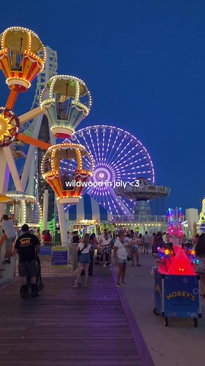 Jersey Shore Summer Vibes in Wildwood NJ | Boardwalk Ferris Wheel