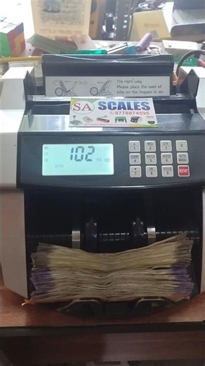 Currency Counting machine with fake note Detector kumbakonam #sascales #repair #Error