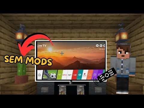 COMO FAZER UMA TV FUNCIONAL NO MINECRAFT