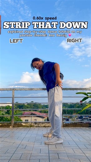 26K views · 409 reactions | Strip That Down Dance Tutorial Slow and Mirrored #dancetutorial | Ana Bensig | Facebook