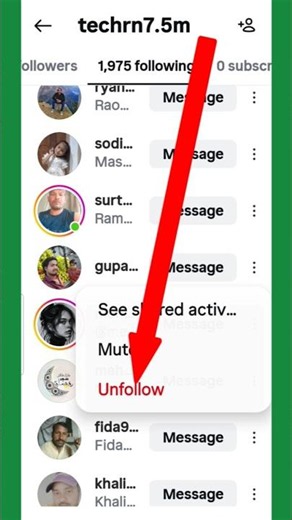 How To Unfollow On Instagram #instagram #shorts #Shortsfeed