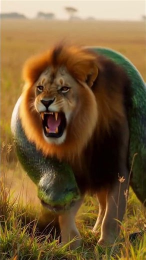 Anaconda vs Wild Lion | Epic Jungle Animal Fight #shorts #animalfight