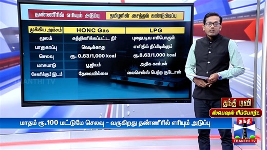 HONC Gas | 5 லிட்டர் நீரில் 6 மாதம் எரியும் அதிசய அடுப்பு...உலகமே வியக்கும் தமிழரின் கண்டுபிடிப்பு #specialreport | #HONCGas | #LPG | Thanthi TV