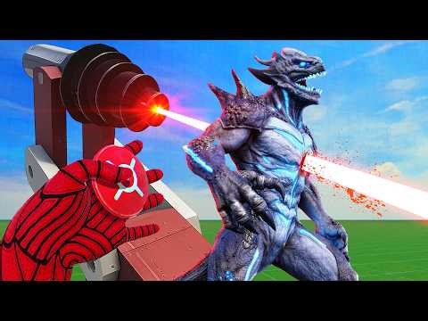Giant LASER Kills my Kaiju Friend in VR
