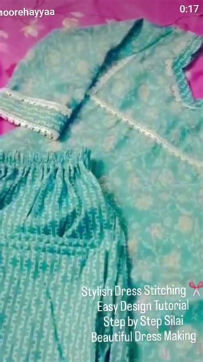 Beautiful dress stitching & design — easy silai tutorial ✨