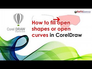 How to Fill Open Shapes or Open Curves in Corel Draw